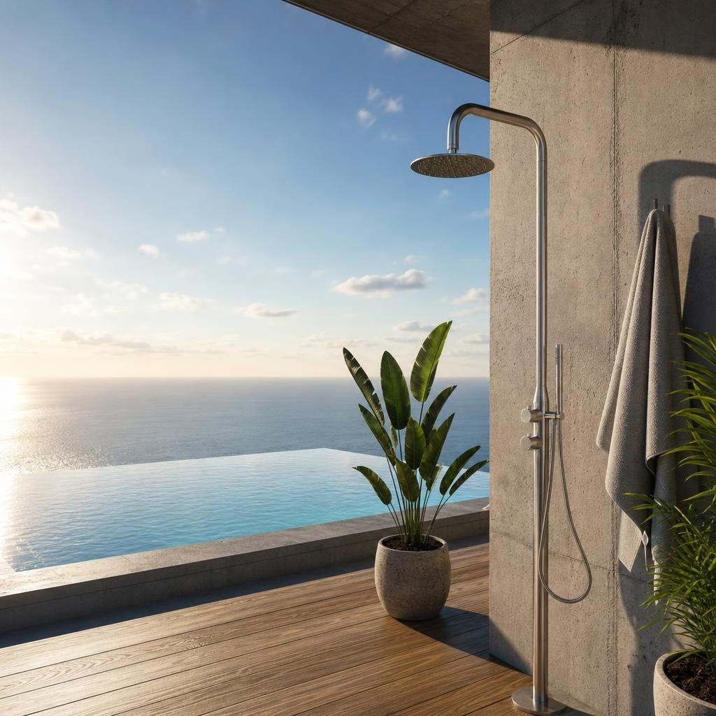 Colonne Boucan en inox AISI 316L, RIVIÈRE & BAINS